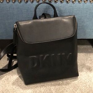 Dkny leather backpack